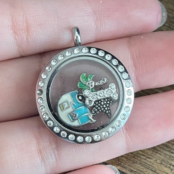 Origami owl travel lock charm pendant - Picture 1 of 5